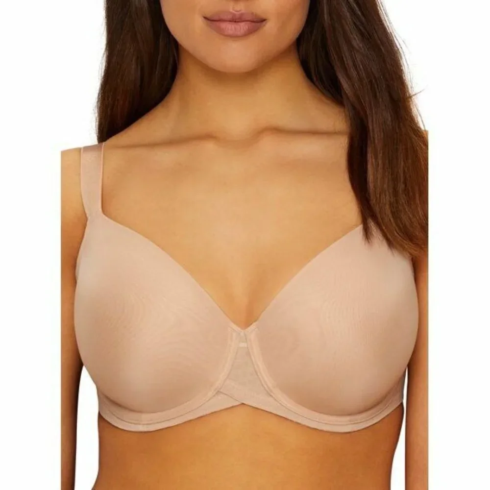 Paramour Bra Marvelous Side Smoothing Womens Size 40C Nude Beige Underwire